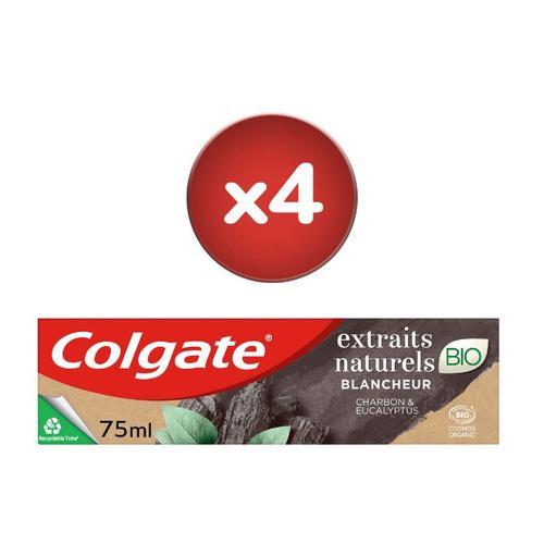 Pack De 2 - Lot De 2 Dentifrices Colgate Extraits Naturels Bio Charbon & Eucalyptus 