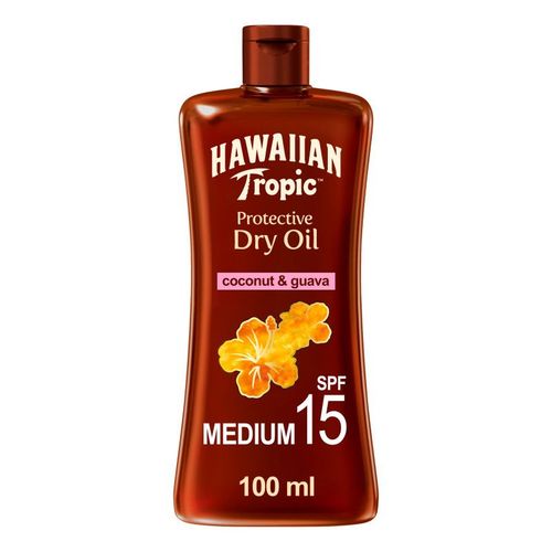Pack De 2 - Hawaiian Tropic - Huile Solaire Spf 15 ? Noix De Coco & Goyave ? 100ml 