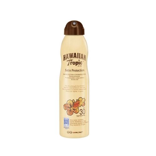 Pack De 2 - Hawaiian Tropic - Brume Protectrice Satin Spf 30 ? Parfum Tropical - 220 Ml 