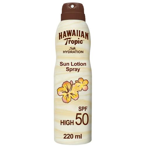 Pack De 2 - Hawaiian Tropic - Brume Air Soft Silk Hydration Spf50, 220 Ml 
