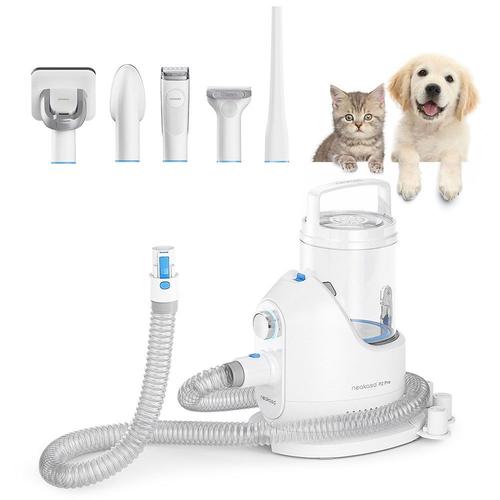 Neakasa P2 Pro Tondeuse Pour Chien Avec Aspirateur Pour Poils D'animaux,Aspiration 10 500 Pa,Kit De Toilettage Pour Animaux De Compagnie,Tondeuse À Poils D'animaux Avec 5 Outils D'entretien,5 Peignes