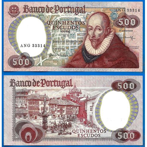 Portugal 500 Escudos 1979 Sanches Billet Europe Escudo