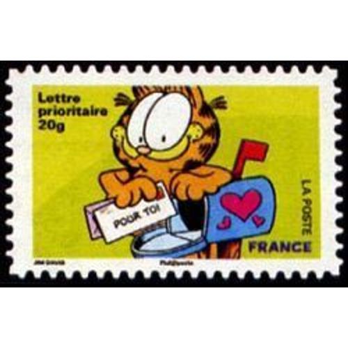 Timbre France 2008 Oblitéré - Sourires Avec Le Chat Garfield - Pour Toi - Prior 20g Yt4276