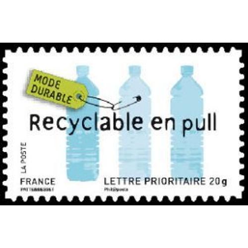 Timbre France 2008 Oblitéré - Mode Durable - Recyclable En Pull - Prior 20g Yt4212