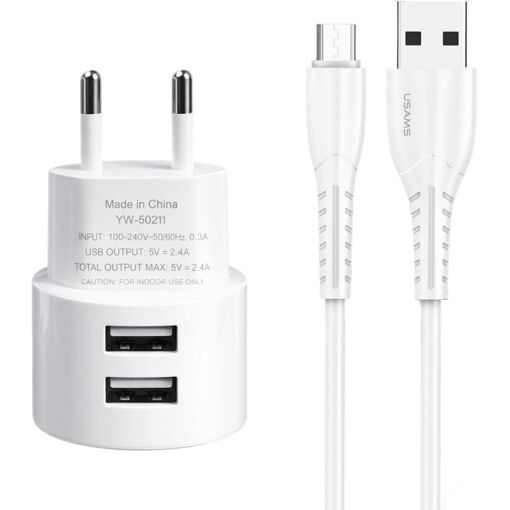 KALANKA-Double Prise USB-A 5V 2,1A, Prise Européenne Chargeur Doubl...