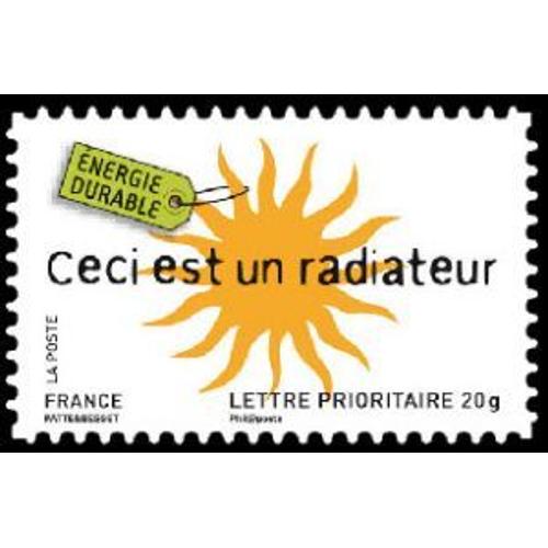 Timbre France 2008 Oblitéré - Energie Durable - Ceci Est Un Radiateur- Prior 20g Yt4213