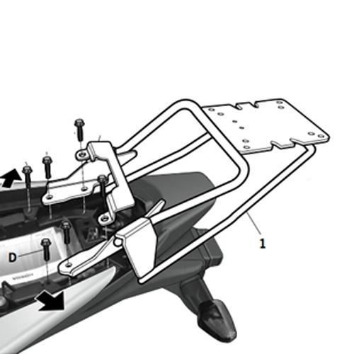 Support Top Case Moto Shad Honda Cb 300 F (11 À 17)