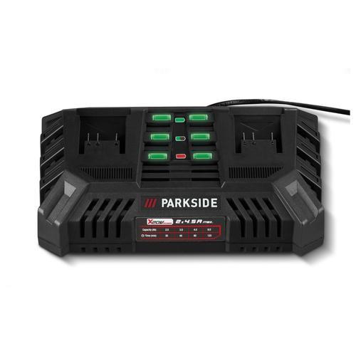 PARKSIDE Chargeur de batterie double PDSLG 20 B, 2 x 4,5 A, 20 V