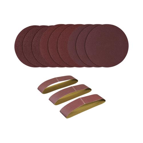 PARKSIDE Set de 12 feuilles abrasives pour ponceuses à  bande et à  disque