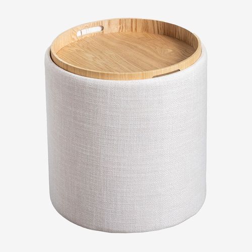 Table D'appoint En Lin Avec Plateau Et Rangement Berkeleni