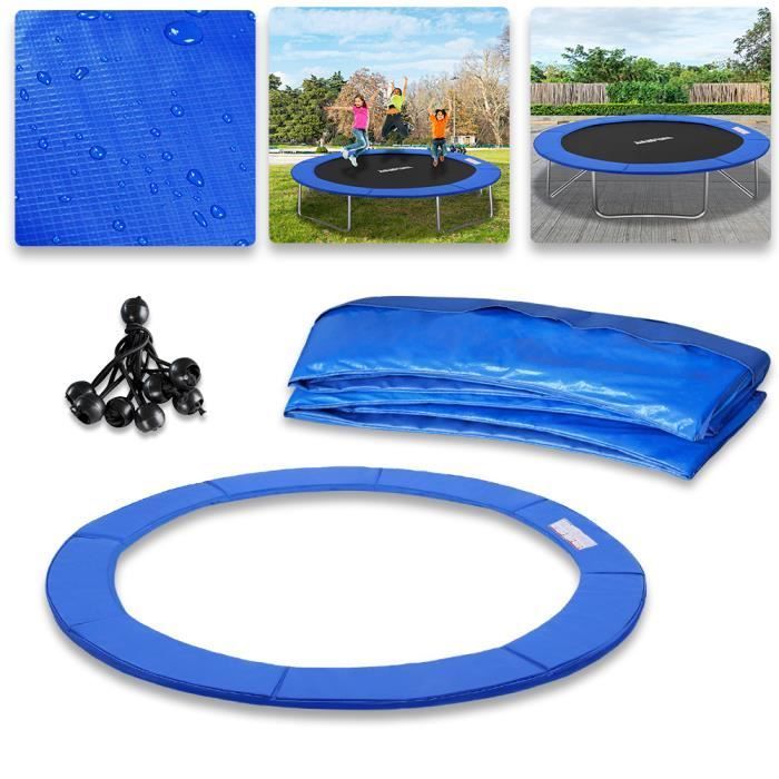 Aufun 366cm Coussin De Sécurité De Trampoline, Résistant Aux Uv, Résistant Aux Déchirures, 30 Cm De Large, Bleu