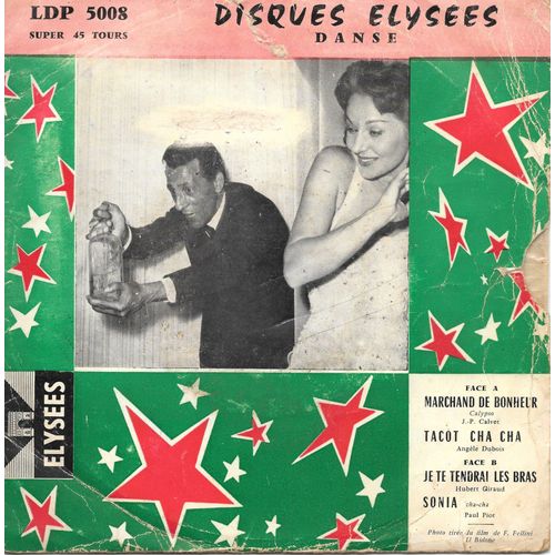 Marchand De Bonheur (Jean-Pierre Calvet) / Tacot Cha Cha (Angèle Dubois) / Je Te Tendrai Les Bras (Hubert Giraud) / Sonia (Paul Piot) [Vinyle 45 Tours 7" Ep] 1959