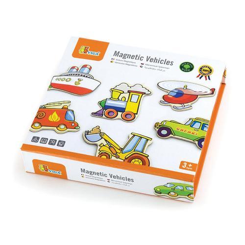 Viga Toys - 58924 - Apprendre À Lire Et À Écrire - Véhicules Magnétiques - 20 Pièces