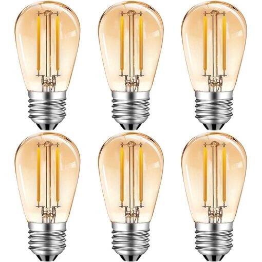 Kalanka-Ampoule E27 Led 2w,Ampoule Vintage S14,Ampoules Led Filamen...