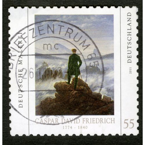 Timbre Oblitéré Deutschland, Deutsche Malerei, Caspar David Friedrich 1774-1840, 2011, 55