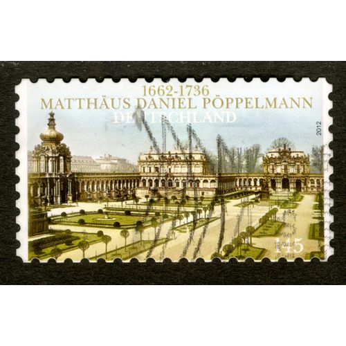 Timbre Oblitéré Deutschland, 1662-1736, Matthaüs Daniel Pöppelmann, 2012, 145