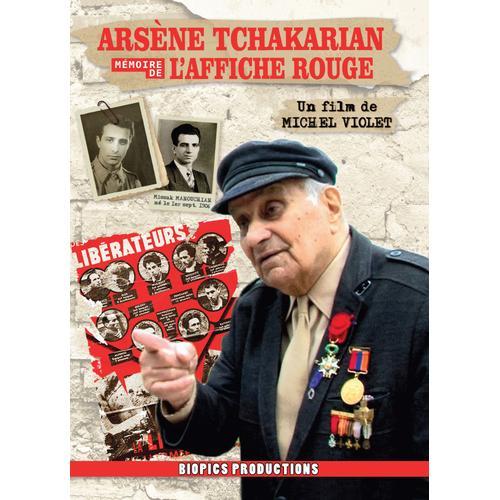 Dvd Arsène Tchakarian Mémoire De L Affiche Rouge . Compagnon De Missak Manouchian
