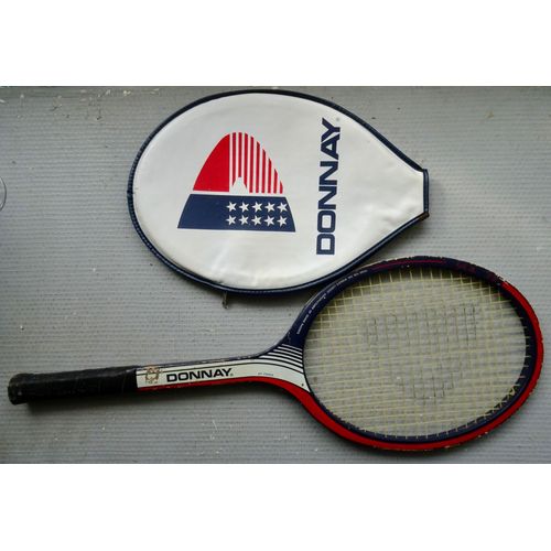 Raquette Tennis Ancienne "Donnay" Avec Son Étui