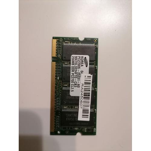 RAM SoDimm DDR2 256mb 333Mhz SAMSUNG PC2700 pour portable