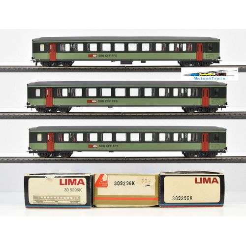Lima 3x Voitures Voyageurs Ew I Prototype Npz Peinture Cff H0 Ovp-Lima