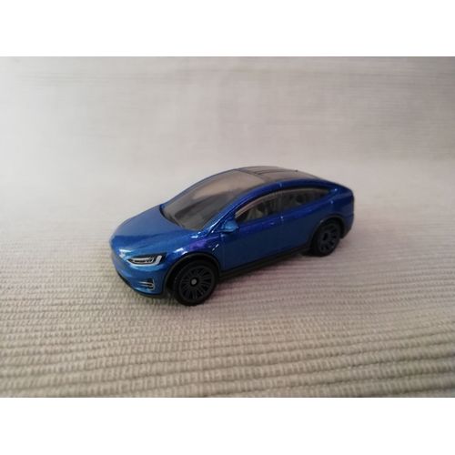 Voiture Tesla Model X Bleue 1/64-Matchbox