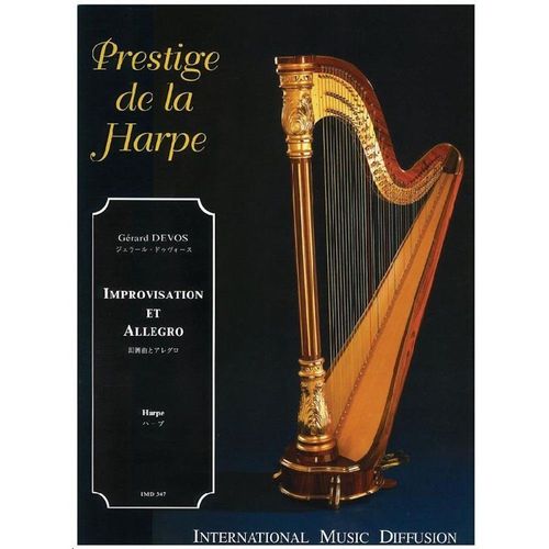 Gerard Devos Improvisation Et Allegro Harpe (Ed. International Music Diffusion)