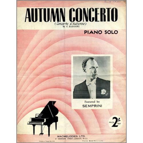 Bargoni Autumn Concerto Piano Solo (Macmelodies Ltd)