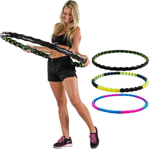 Movit Hula Hoop Cerceau Pour Adultes Et Enfants, Picots De Massage Et Aimants, 3 Variantes: 0,9kg, 1,3kg Ou 1,7kg, Diamètre 110cm - Choix: 0,9 Kg