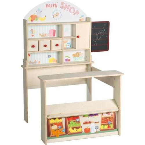 Marchande En Bois - Roba - Minishop - Comptoir Et Tableau - 89 X 74,4 X 114,5 Cm - 3 Ans