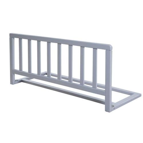 Barrière De Lit En Bois Roba 90 Cm - Protection Anti-Chute Pour Bébés Et Enfants - Gris