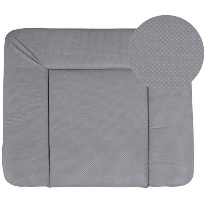 Matelas À Langer Doux Dotty - Roba - 85x75 Cm - Coton Et Polyester - Gris Et Blanc
