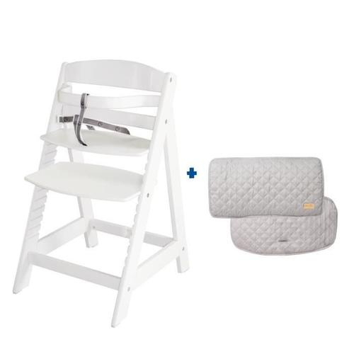 Réhausseur - Roba - Sit Up Fun - Blanc - Gris Argenté - Mixte - 6 Mois - 3 Ans