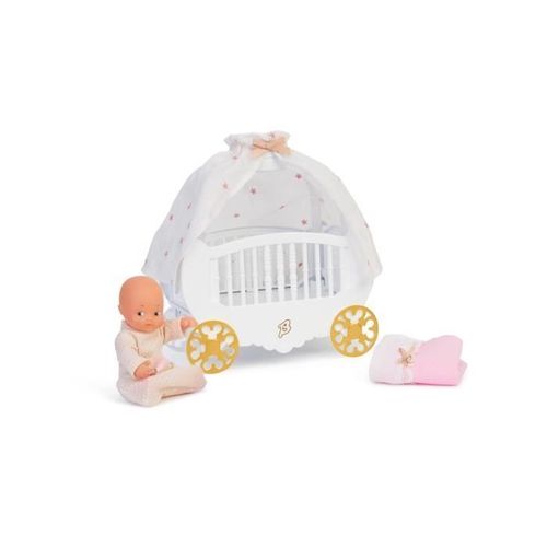 Barriguitas Cuna Luxury - Famosa - Poupée - Pour Fille De 3 Ans Et Plus - Avec Literie Et Turboulette