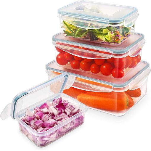 Kalanka-Boîte Alimentaire Set, 4 Pièces Boîtes Alimentaires Plastiq...
