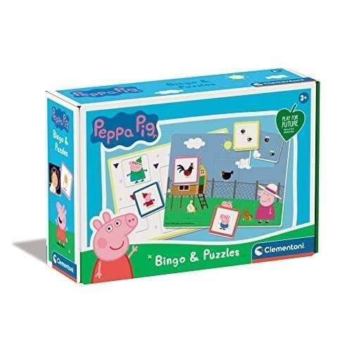 Clementoni Bingo-Peppa Pig Éducatif A Partir 3 Ans Jeu Durable (16351)