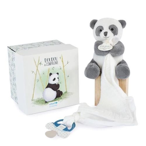 Doudou Attache Sucette Panda Unicef - Doudou Et Compagnie