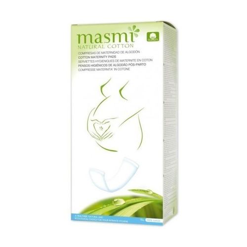 Masmi Serviettes Hygiéniques Maternité Coton Bio 10 Unités 
