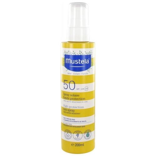 Solaire-Mustela Spray Solaire Haute Protection Spf50 200 Ml 