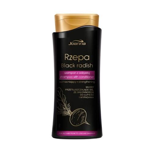 Joanna - Shampoing Fortifiant Avec Revitalisant 400 Ml Rzepa Black Radish Pour Cheveux Gras 