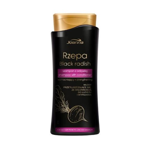 Joanna - Shampoing Fortifiant Avec Revitalisant 400 Ml Rzepa Black Radish Pour Cheveux Gras 