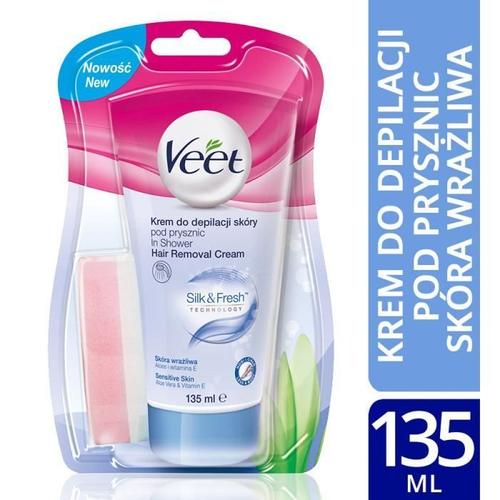 Veet Krem Do Depilacji Cia?A Pod Prysznic Skóra Wra?Liwa 