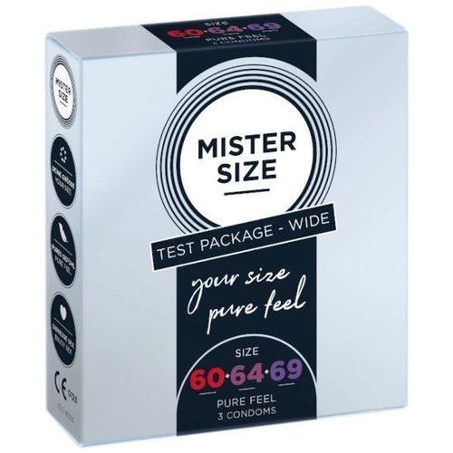 Mister Size Test Package Wide 3 Pièce(S) Lisse - 4260605481178