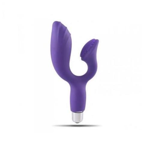 Double Stimulateur Vaginal Et Clitoridien Vibrateur En Silicone