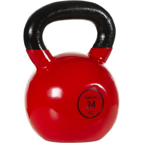 Movit® Kettlebell Pro, Haltère Sphérique En Fonte Avec Revêtement En Vinyle, 12 Variantes : 2 À 24 Kg, Testé Au Niveau Des Substances Nocives, Haltère D'élan Poids Sphérique