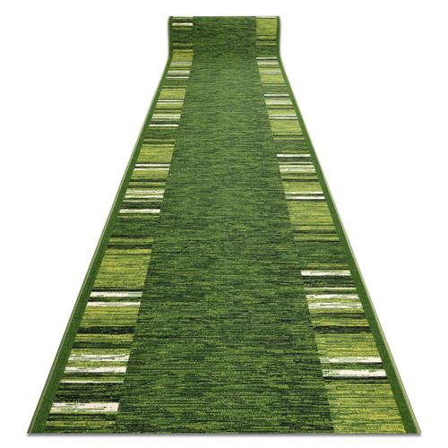 80x390 Cm Tapis De Couloir Antidrapant Adagio Vert 80 Cm