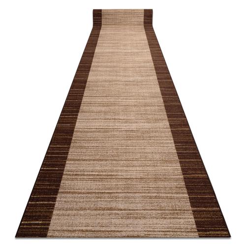 80x400 Cm Tapis De Couloir Antidrapant Streifen 80 Cm Marron