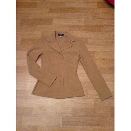 Veste Ceintrée Beige Zara