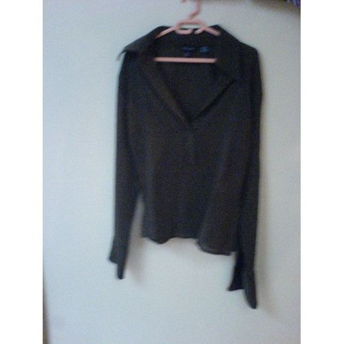 Chemisier Chemise Kaki Grande Encolure En V Zara