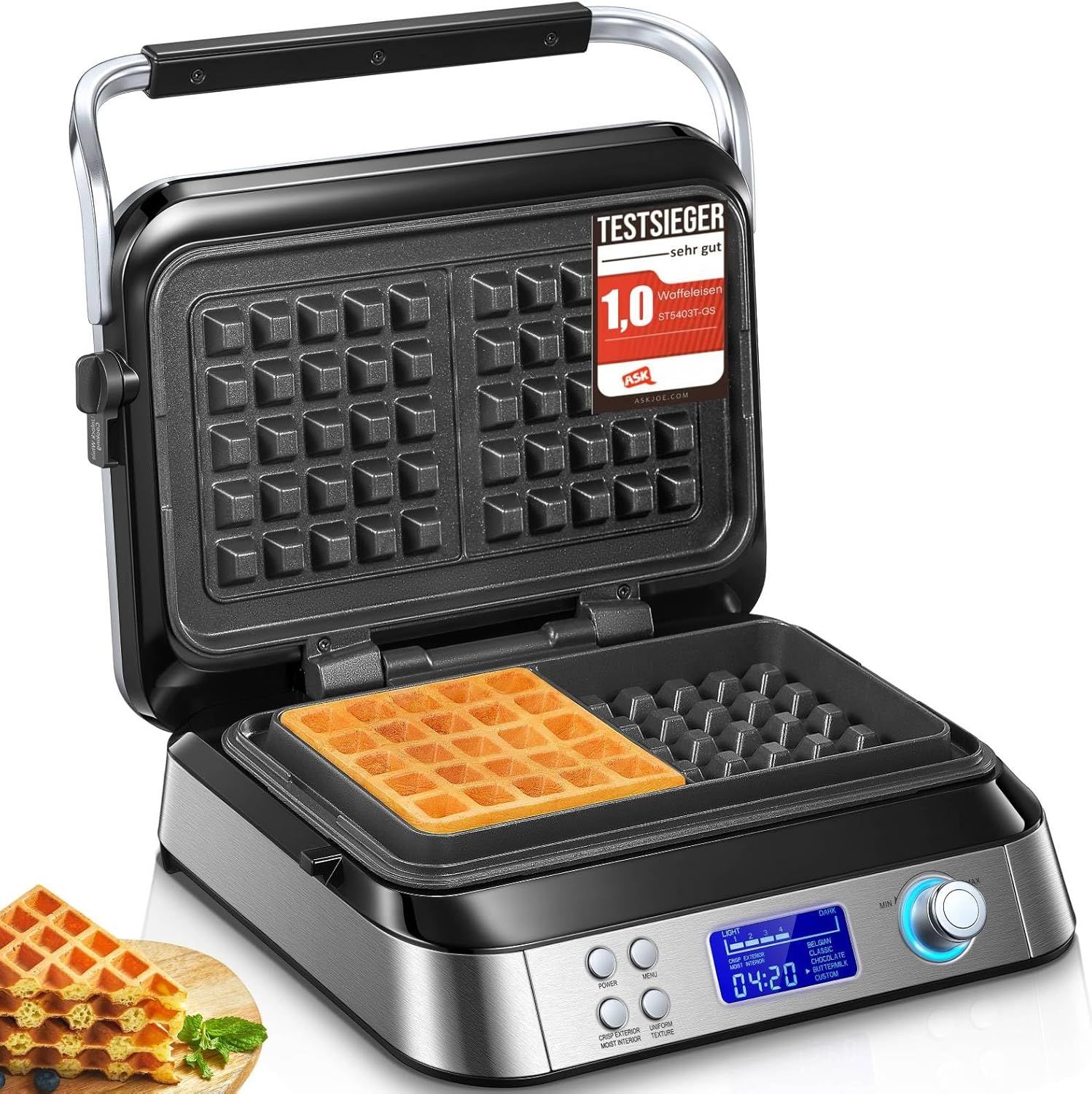 Ulteronixshop-Gaufrier Gaufre Belge, Gaufrier Double Intelligent Pr...