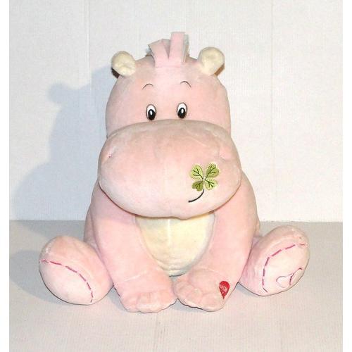 Hippopotame Rose Lumineux Sonore Peluche Animal Morbidelli De Car 27 Cm